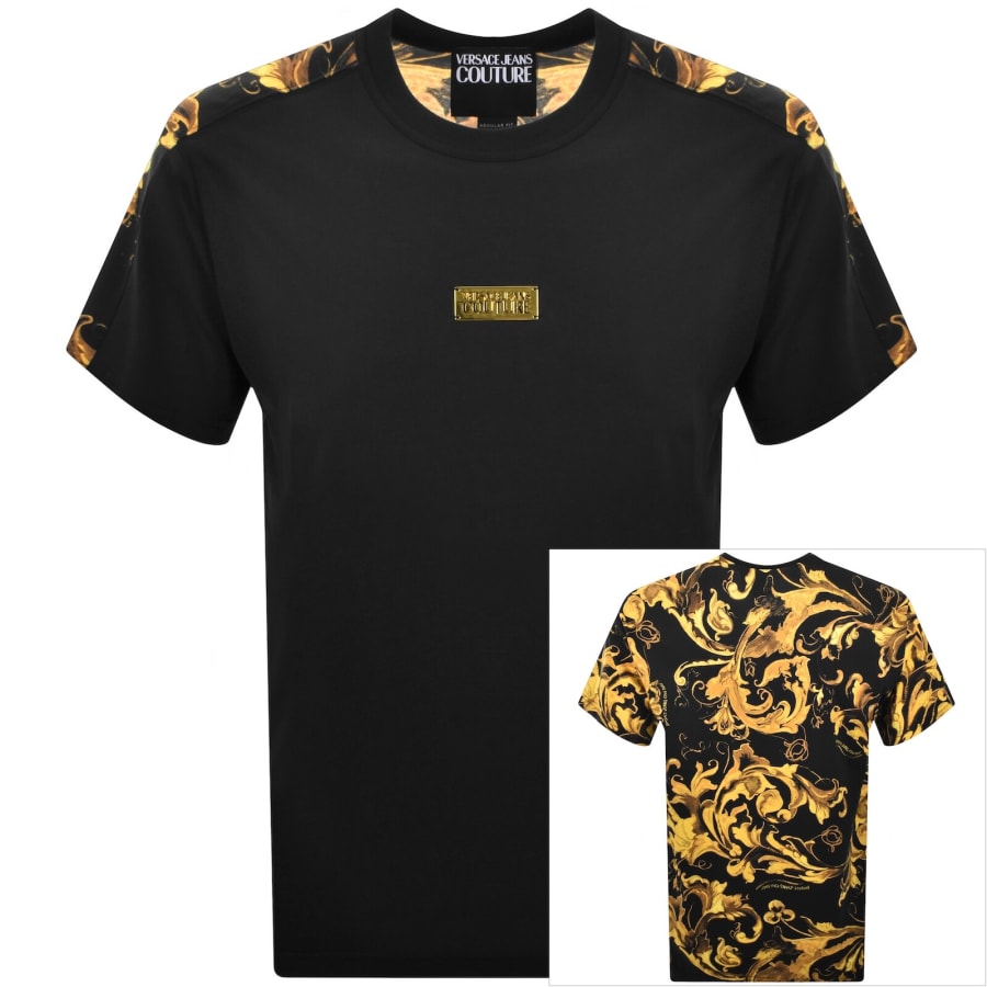 VERSACE JEANS COUTUREマルチカラー Tシャツ(M) Versace Jeans Couture Regular Fit T Shirt Black | Mainline Menswear us